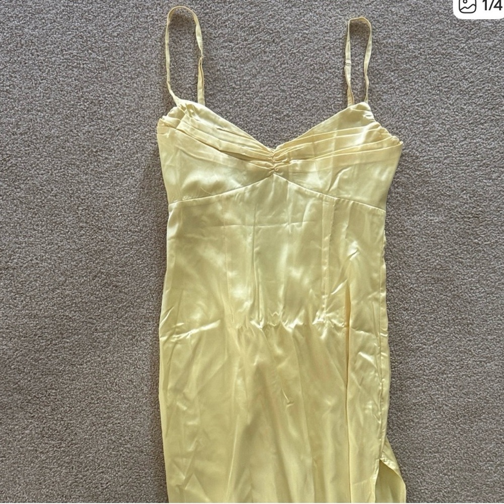 Beginning Boutique Light Yellow Dress